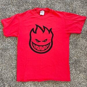 Spitfire | Threadbare OG Logo Cotton T-Shirt | red/blk | Men’s Medium